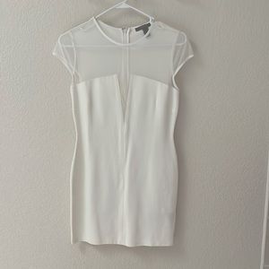 Forever 21 white sheer top cocktail dress